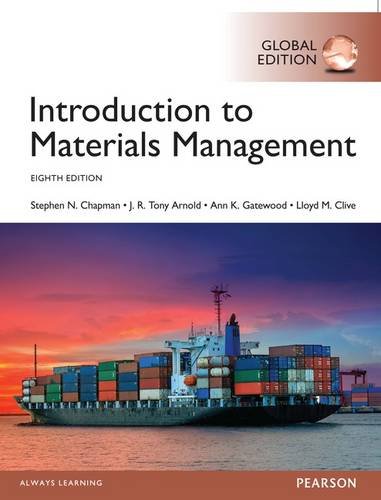 Cover of Introduction to Materials Management, Global Edition