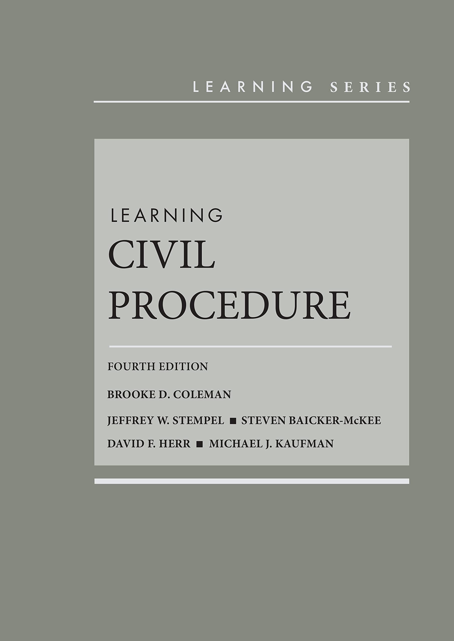 Cover of Learning Civil Procedure (Learning Series)