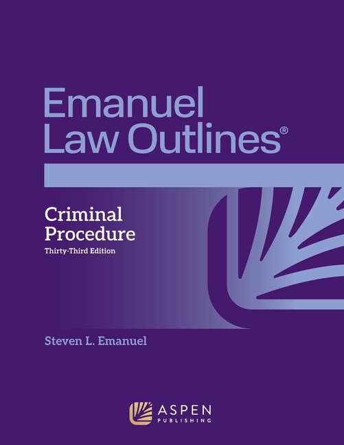 Cover of Emanuel Law Outlines for Criminal Procedure