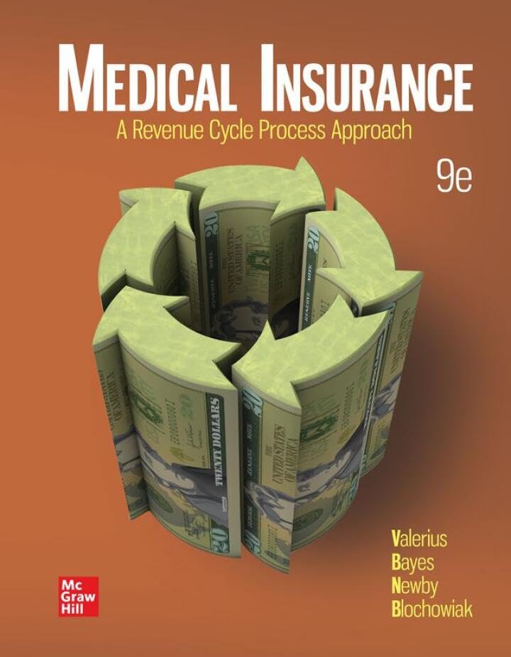 Cover of Medical Insurance: A Revenue Cycle Process Approach