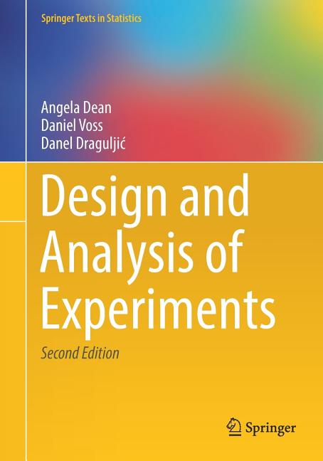 Cover of Design and Analysis of Experiments (2017)