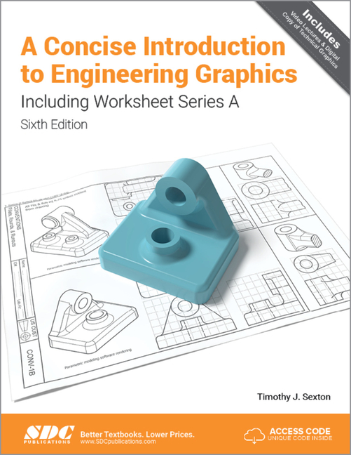 Cover of A Concise Introduction to Engineering Graphics (5th Ed.) Including Worksheet Series a