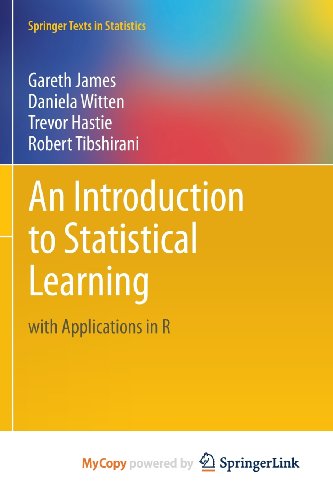 Cover of An Introduction to Statistical Learning: with Applications in R