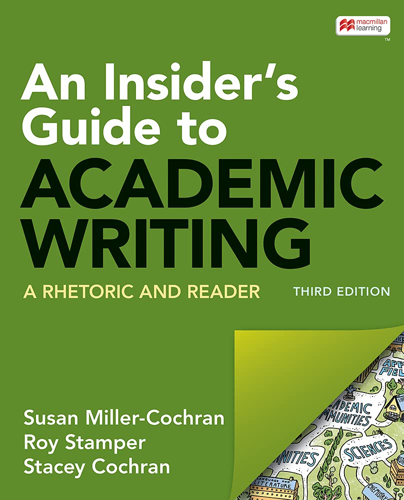 Cover of An Insider's Guide to Academic Writing: A Rhetoric and Reader