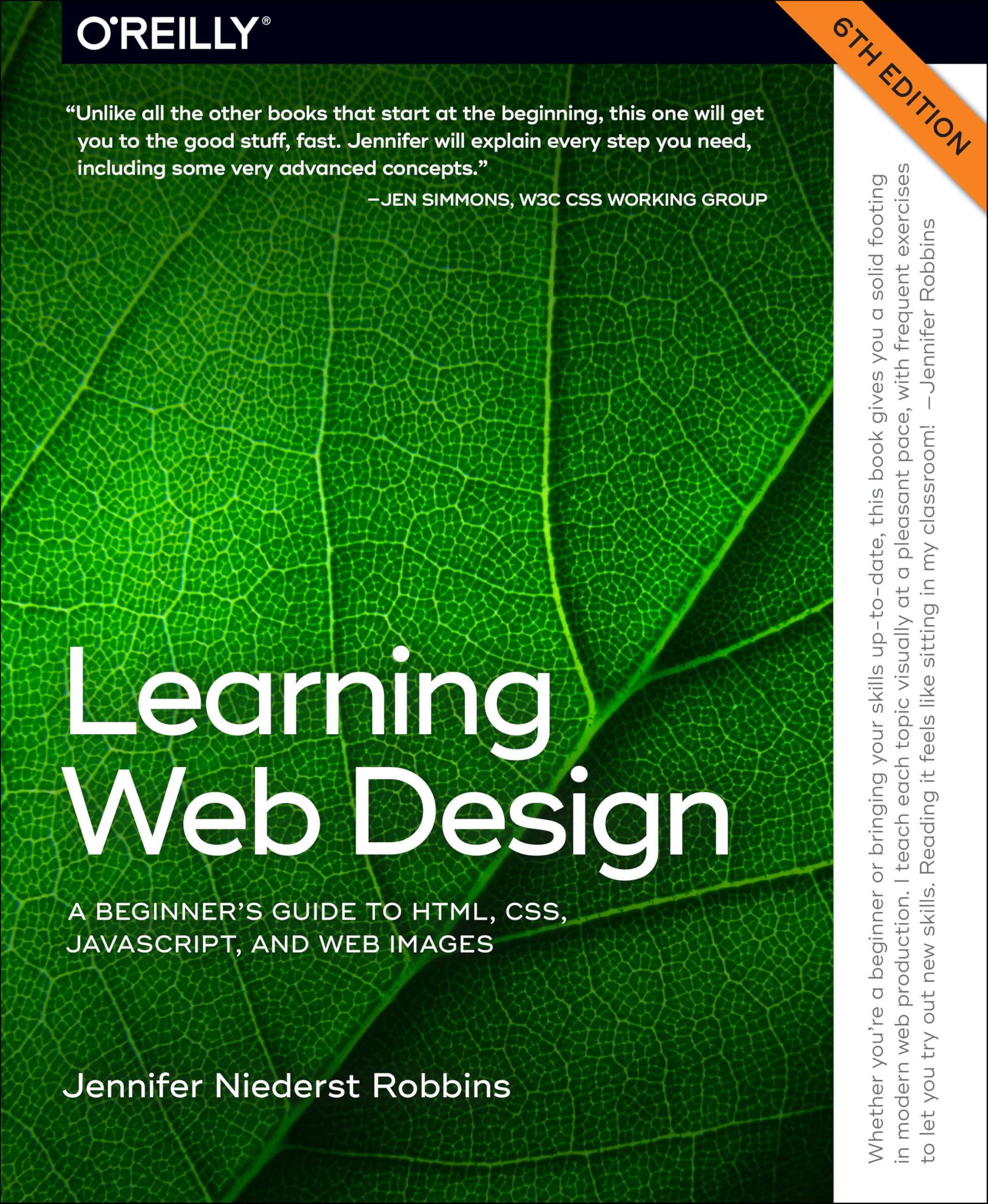 Cover of Learning Web Design: A Beginner's Guide to HTML, CSS, JavaScript, and Web Images
