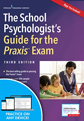 Cover of The School Psychologist's Guide for the Praxis Exam, Third Edition (Book + Free App)