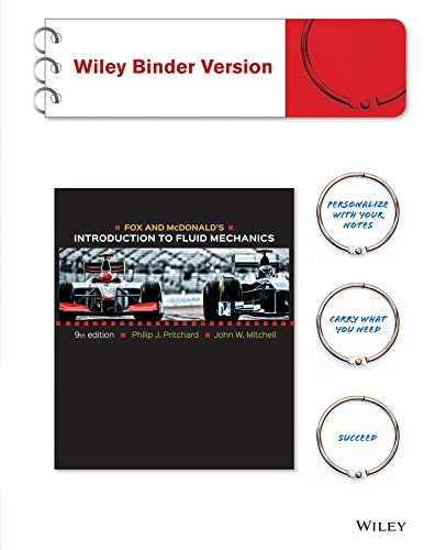 Cover of Fox and McDonald's Introduction to Fluid Mechanics