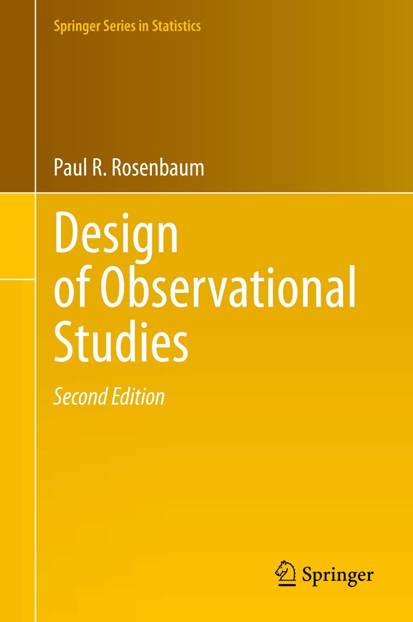 Cover of Design of Observational Studies (2020)