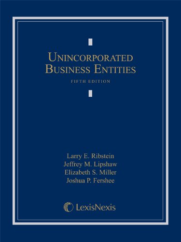Cover of Unincorporated Business Entities