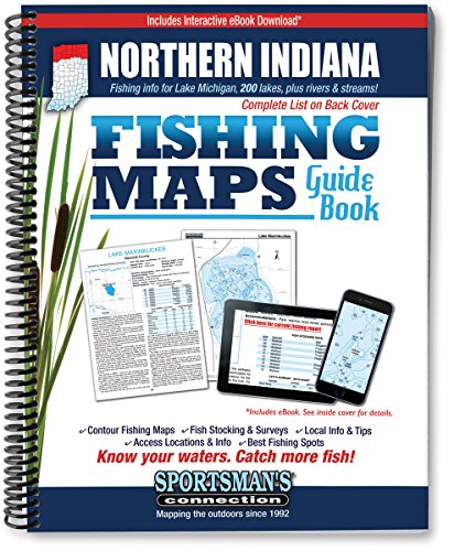 Cover of Indiana Fishing Map Guide Northeastern