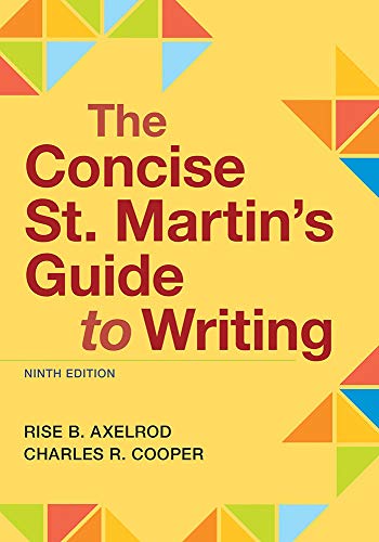 Cover of The Concise St. Martin's Guide to Writing