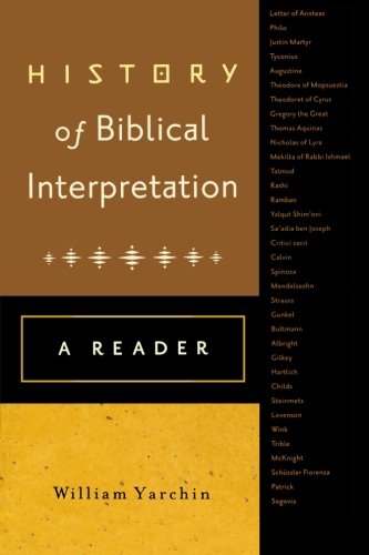 Cover of History of Biblical Interpretation: A Reader