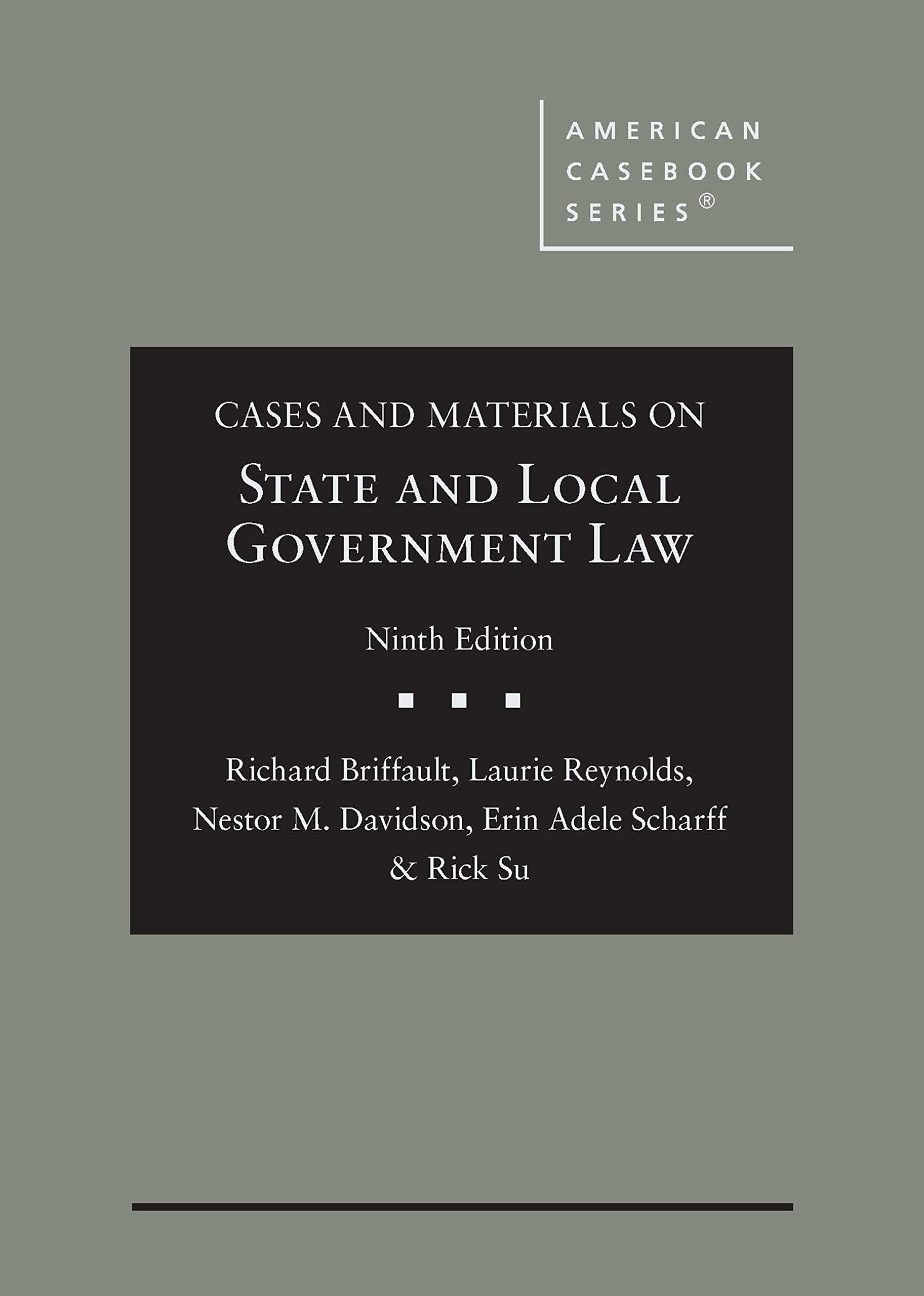 Cover of Cases and Materials on State and Local Government Law (American Casebook Series)