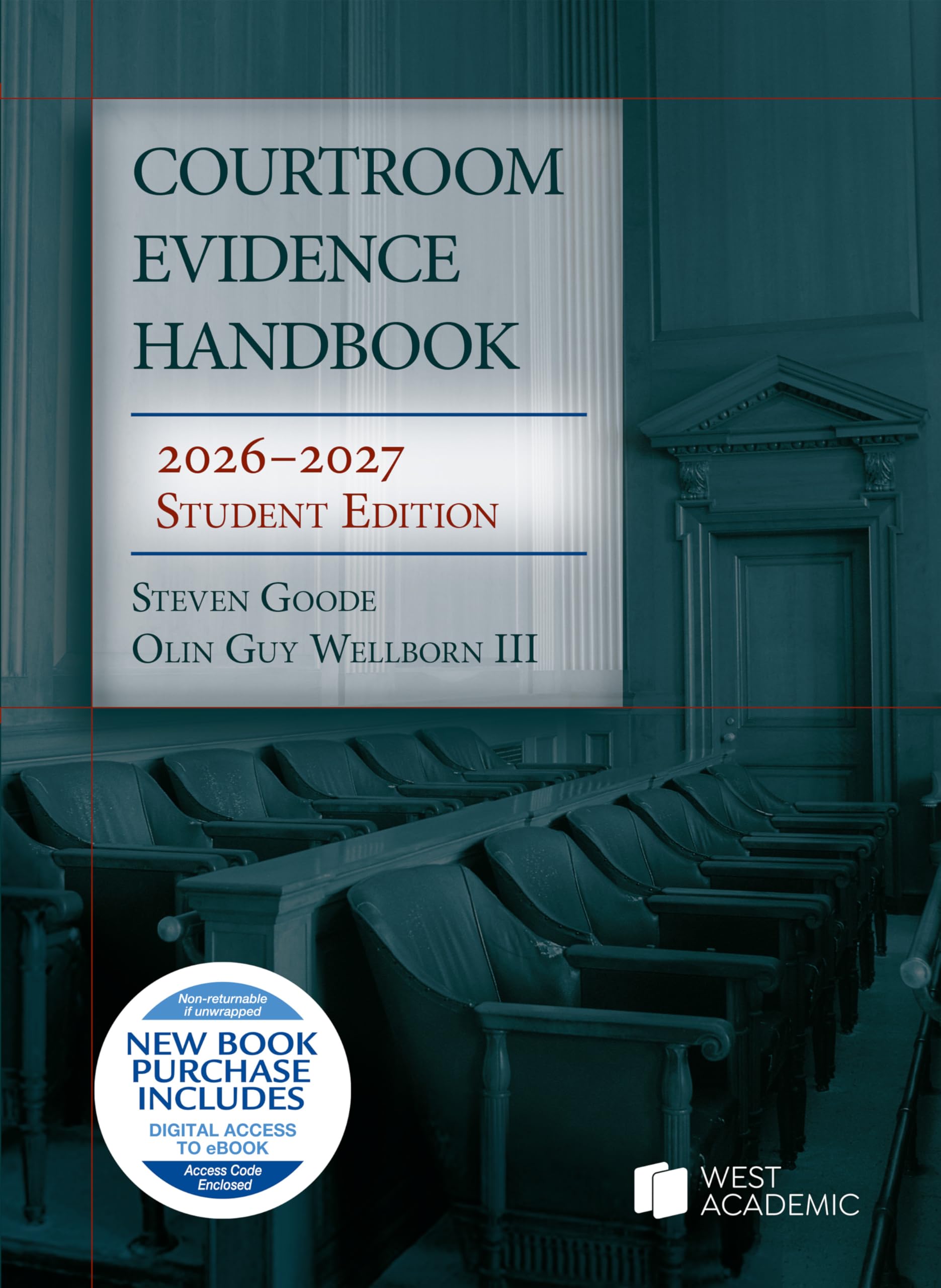 Cover of Courtroom Evidence Handbook, 2026-2027 Student Edition (Selected Statutes)