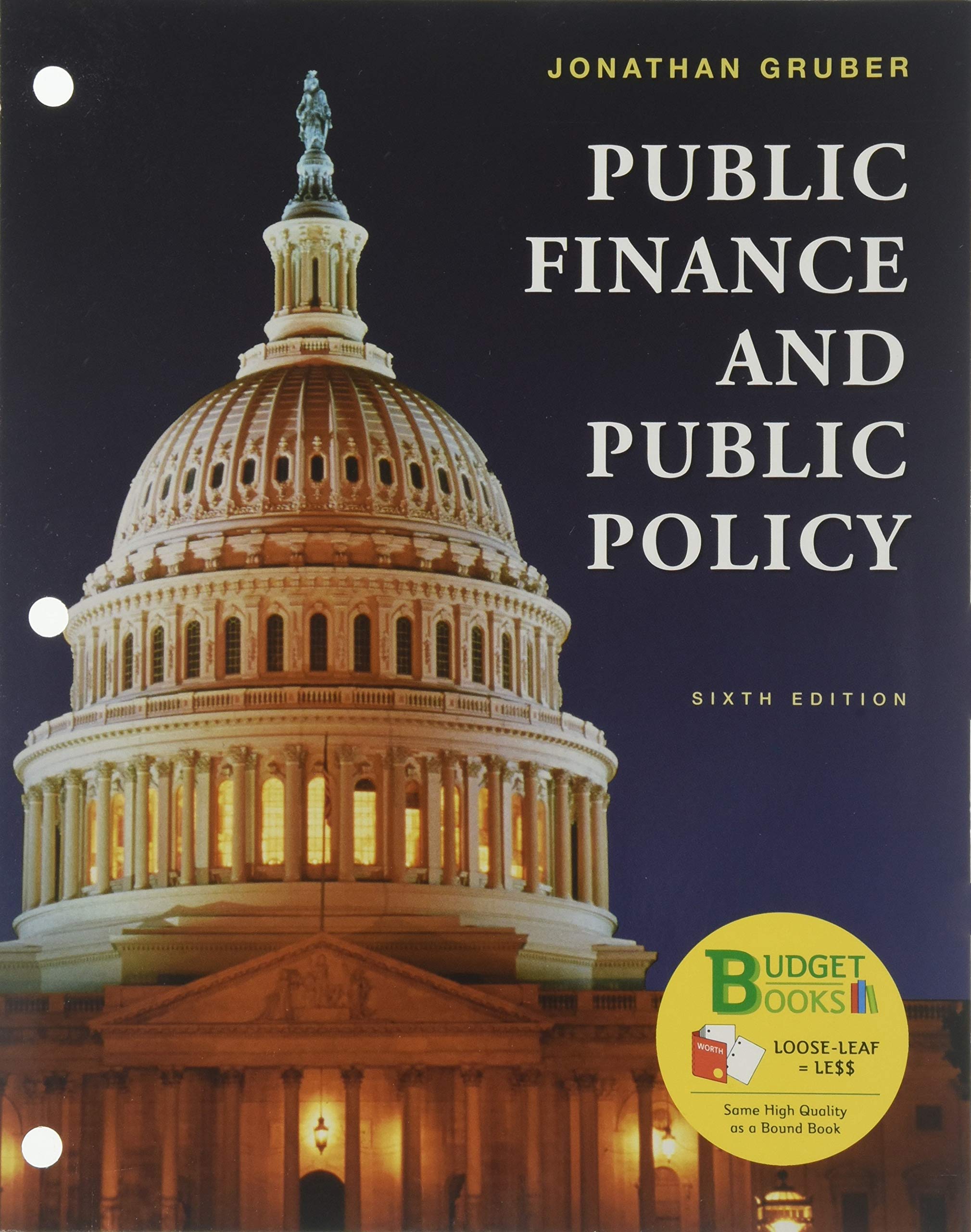 Cover of Loose-Leaf Version for Public Finance Public Policy
