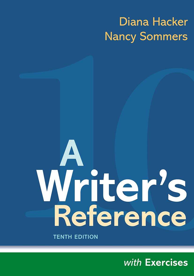 Cover of A Writer's Reference with Exercises