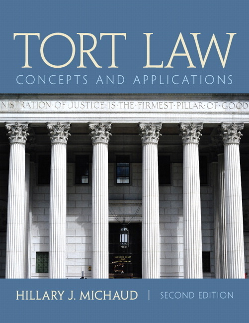 Cover of Tort Law: Concepts and Applications (Revised)