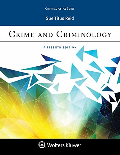 Cover of Crime and Criminology (Aspen Criminal Justice)