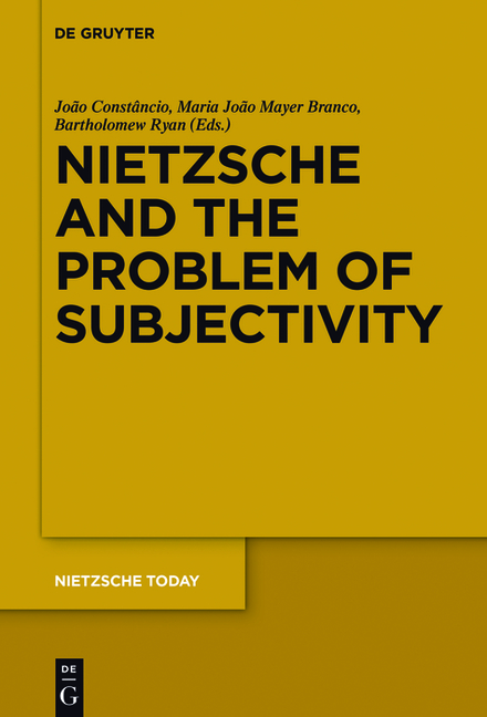 Cover of Nietzsche and the Problem of Subjectivity