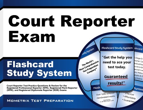 Cover of Court Reporter Exam Flashcard Study System: Court Reporter Test Practice Questions & Review for the Registered Professional Reporter (RPR), Registered ... Diplomate Reporter (RDR) Exams (Cards)