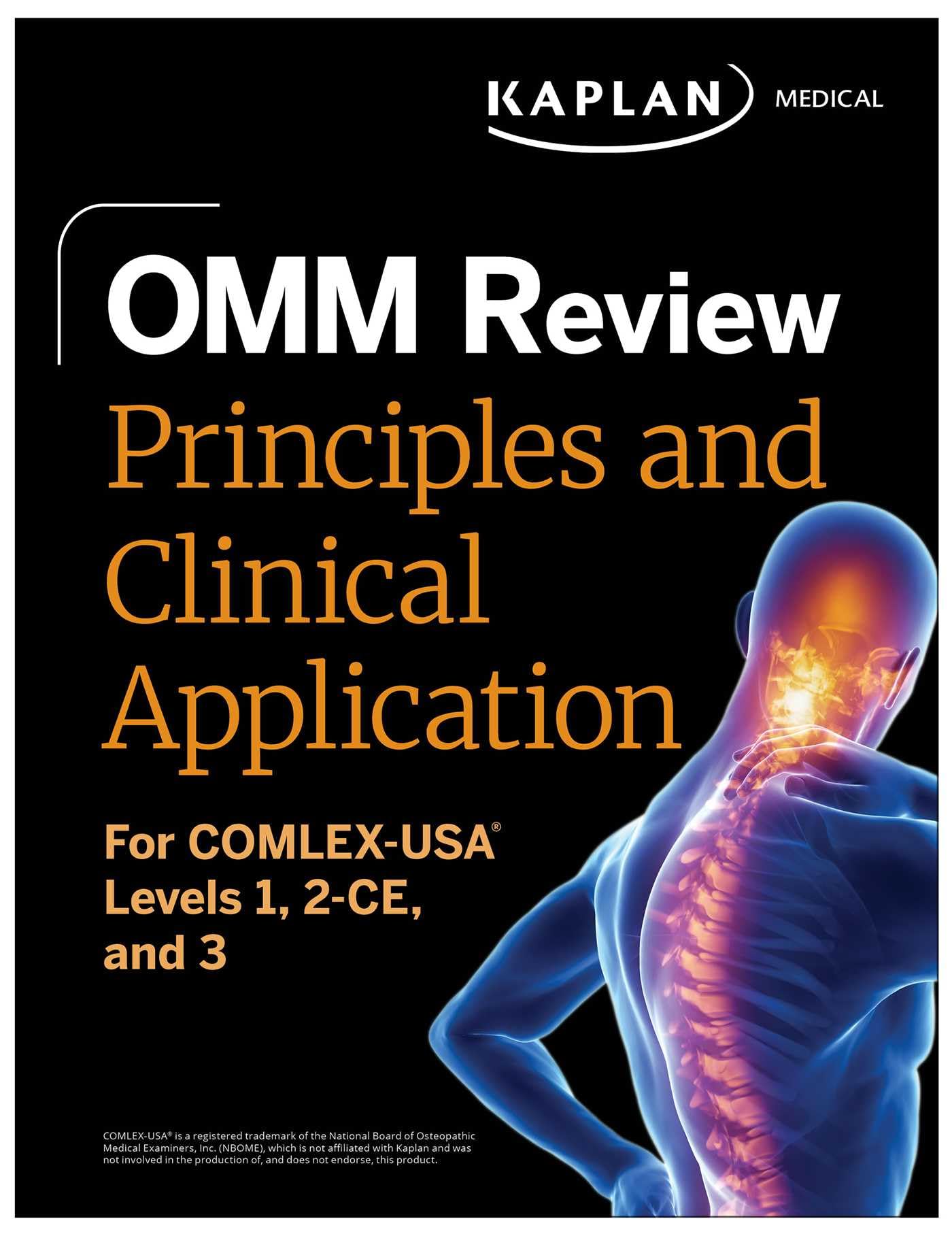 Cover of OMM Review: Principles and Clinical Application: For COMLEX-USA® Levels 1, 2-CE, and 3 (Kaplan Test Prep)