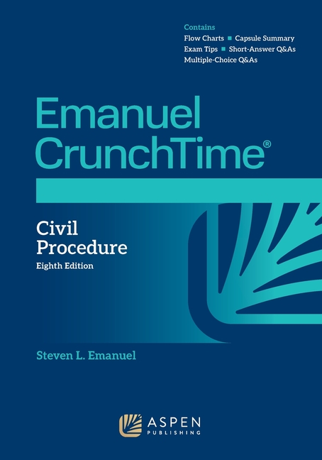 Cover of Emanuel CrunchTime for Civil Procedure