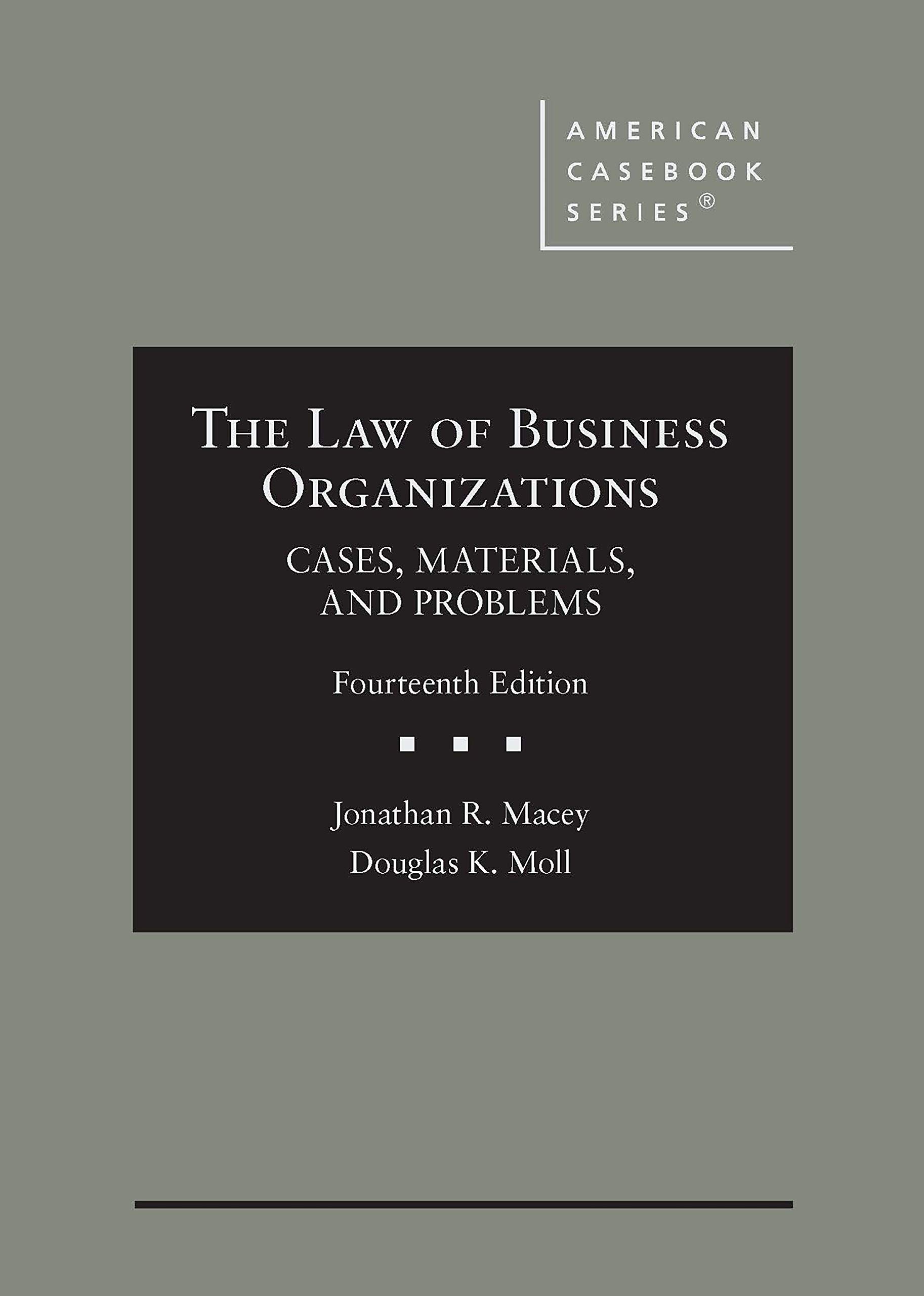 Cover of The Law of Business Organizations, Cases, Materials, and Problems (American Casebook Series)