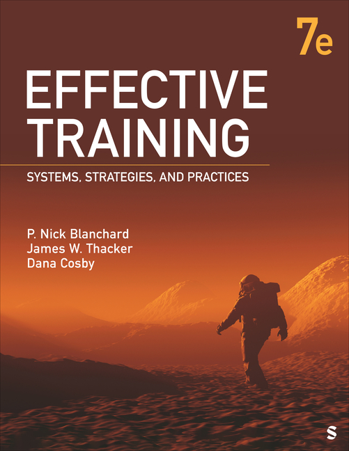 Cover of Effective Training: Systems, Strategies, and Practices