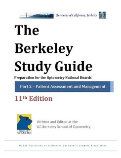 Cover of Berkeley Study Guide: Preparation for the Optometry National Boards, Part 2: Patient Assessment and Management