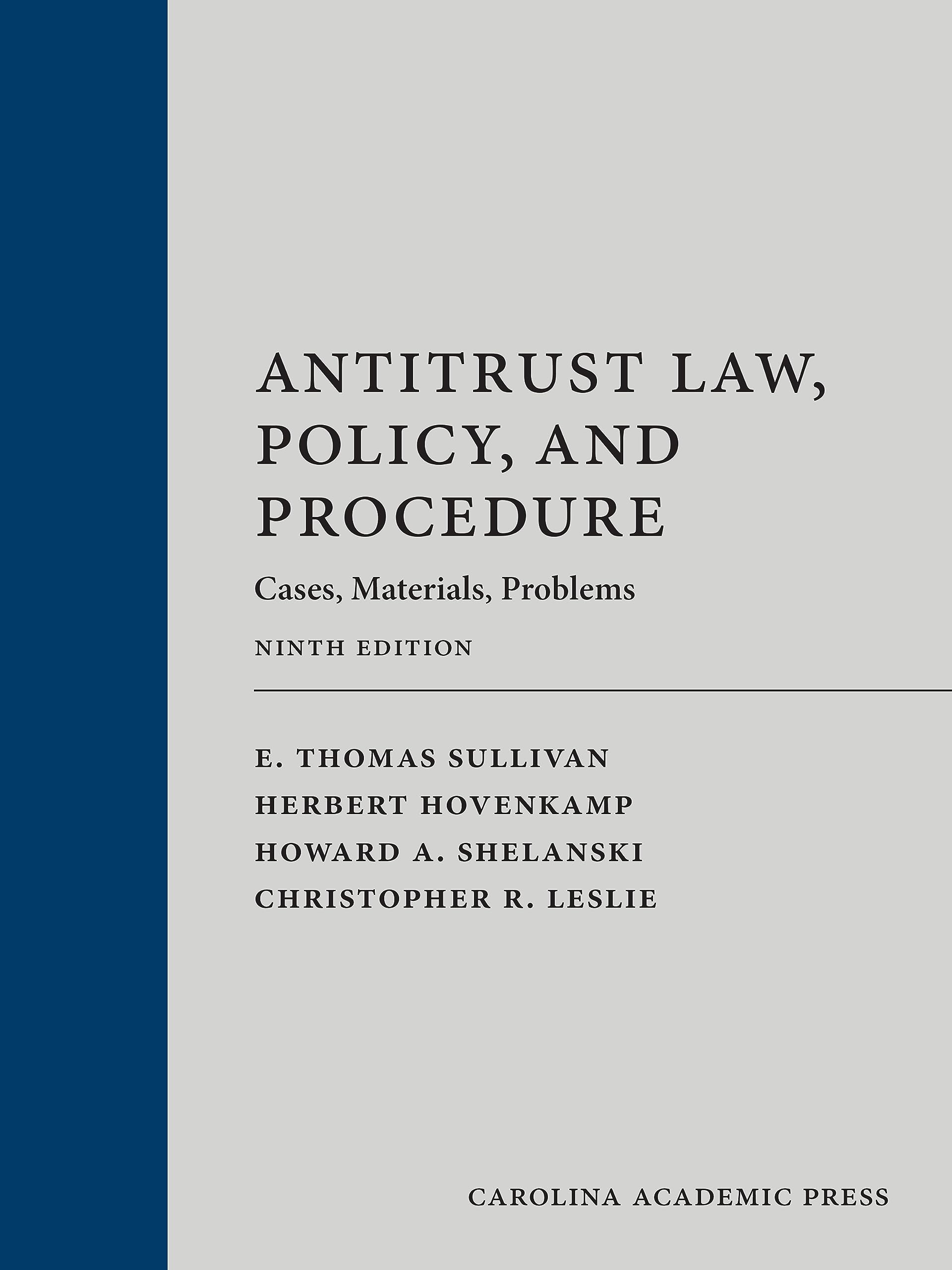 Cover of Antitrust Law, Policy, and Procedure: Cases, Materials, Problems