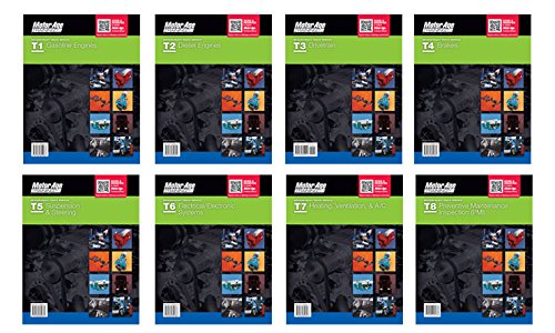 Cover of ASE Test Prep Medium and Heavy Truck Study Guide Set - ASE T1-T8 (Motor Age Training)