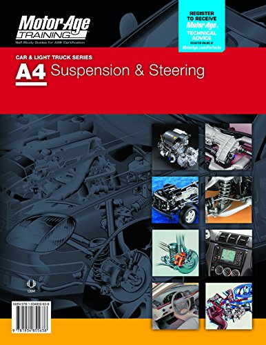 Cover of ASE Certification Test Prep - A4 Suspension & Steering Study Guide (Motor Age Training)