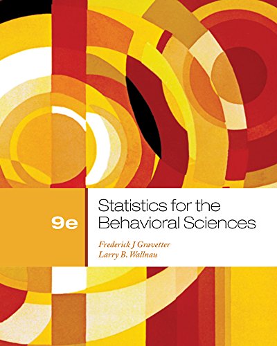 Cover of Cengage Advantage Books: Statistics for the Behavioral Sciences
