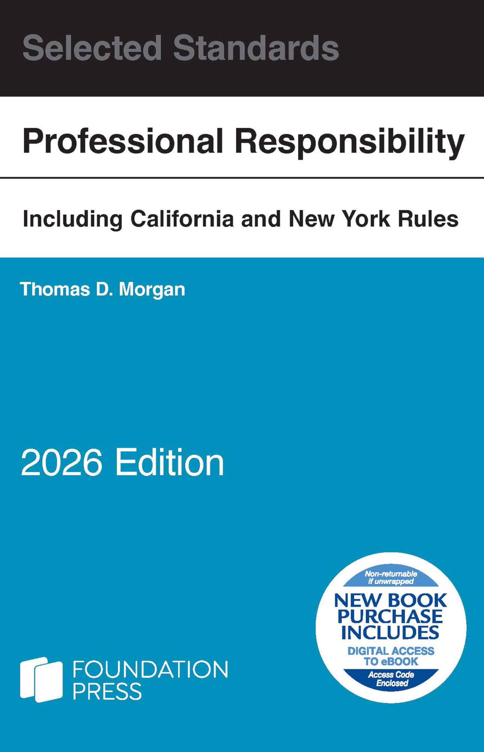 Cover of Model Rules of Professional Conduct and Other Selected Standards, 2026 Edition (Selected Statutes)