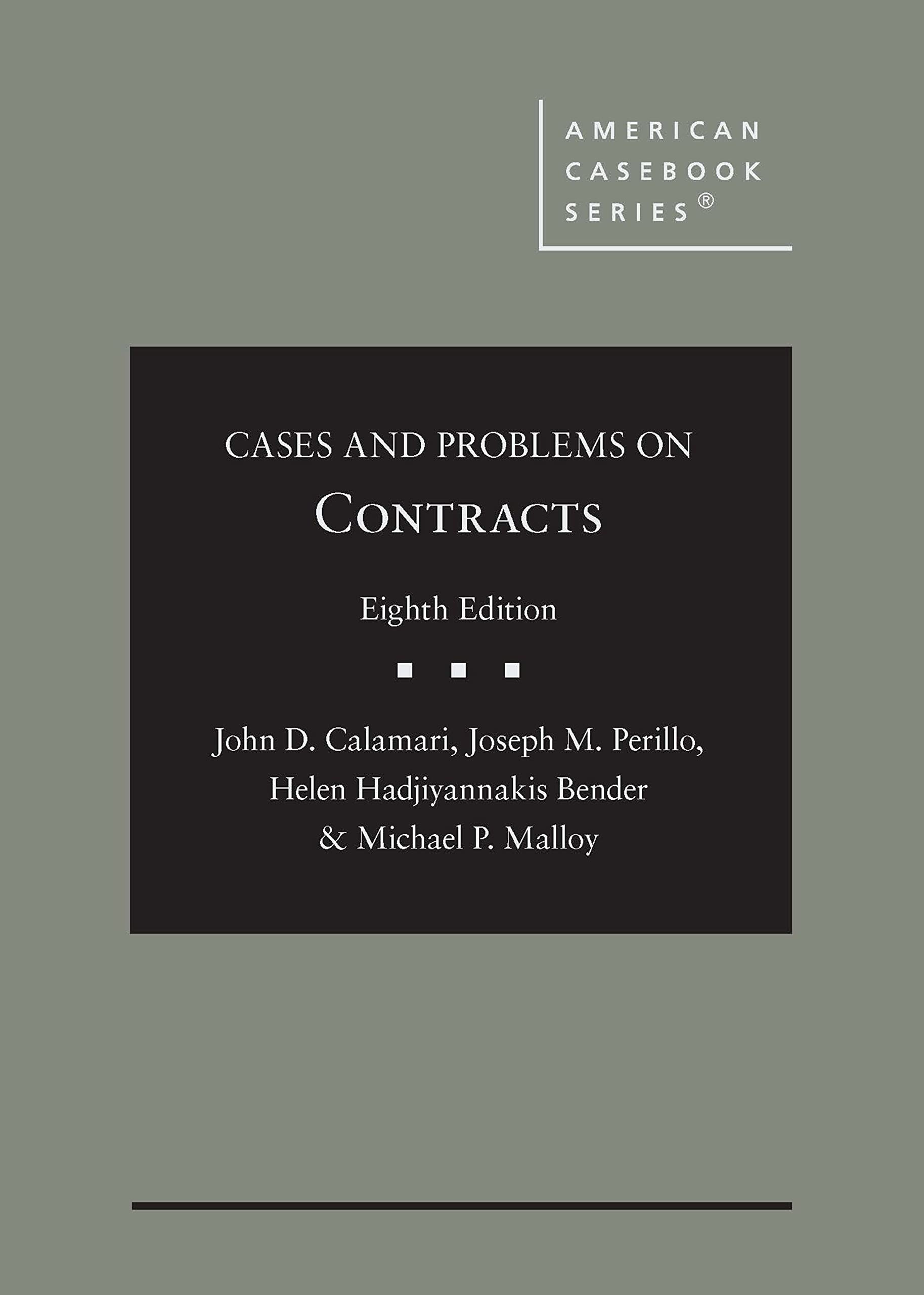 Cover of Cases and Problems on Contracts (American Casebook Series)