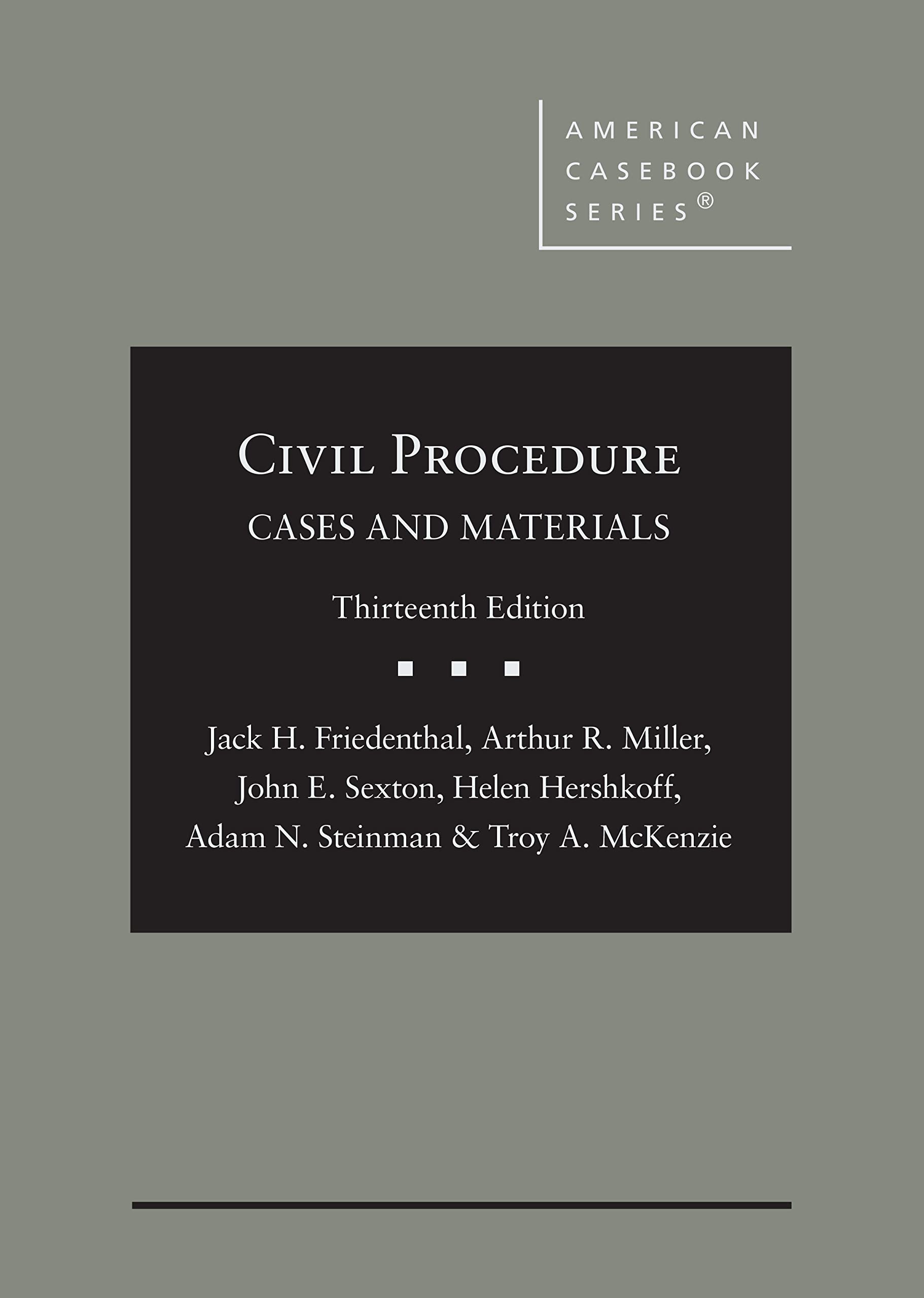 Cover of Civil Procedure: Cases and Materials (American Casebook Series)