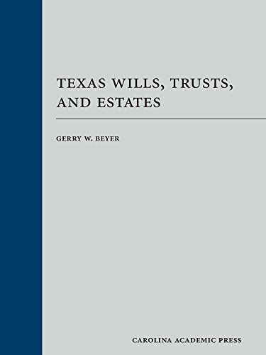 Cover of Texas Wills, Trusts, and Estates