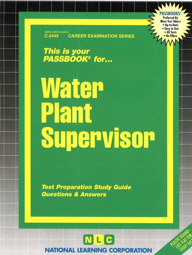 Cover of Water Plant Supervisor(Passbooks) (Passbook for Career Opportunities)