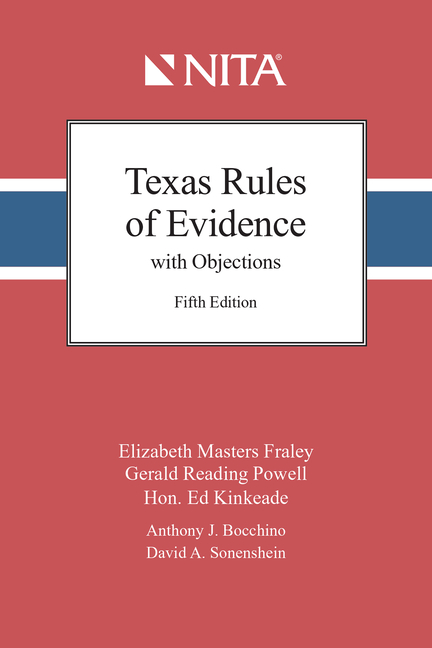 Cover of Texas Rules of Evidence with Objections