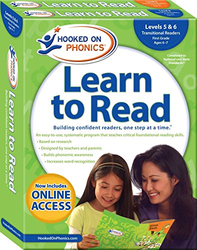 Cover of Hooked on Phonics Learn to Read - Levels 5&6 Complete, 3: Transitional Readers (First Grade Ages 6-7)