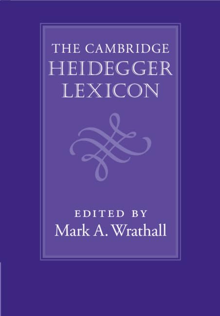 Cover of The Cambridge Heidegger Lexicon