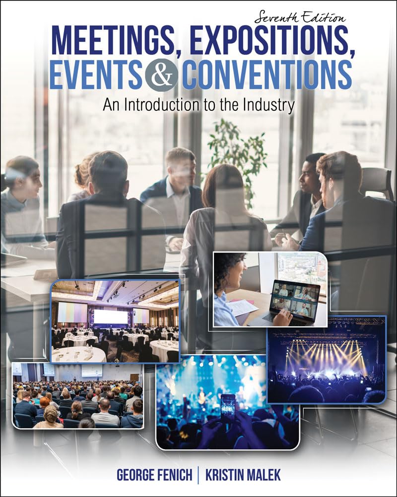 Cover of Meetings, Expositions, Events AND Conventions: An Introduction to the Industry