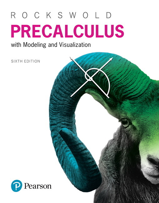 Cover of Precalculus with Modeling and Visualization