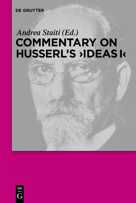 Cover of Commentary on Husserl's Ideas I