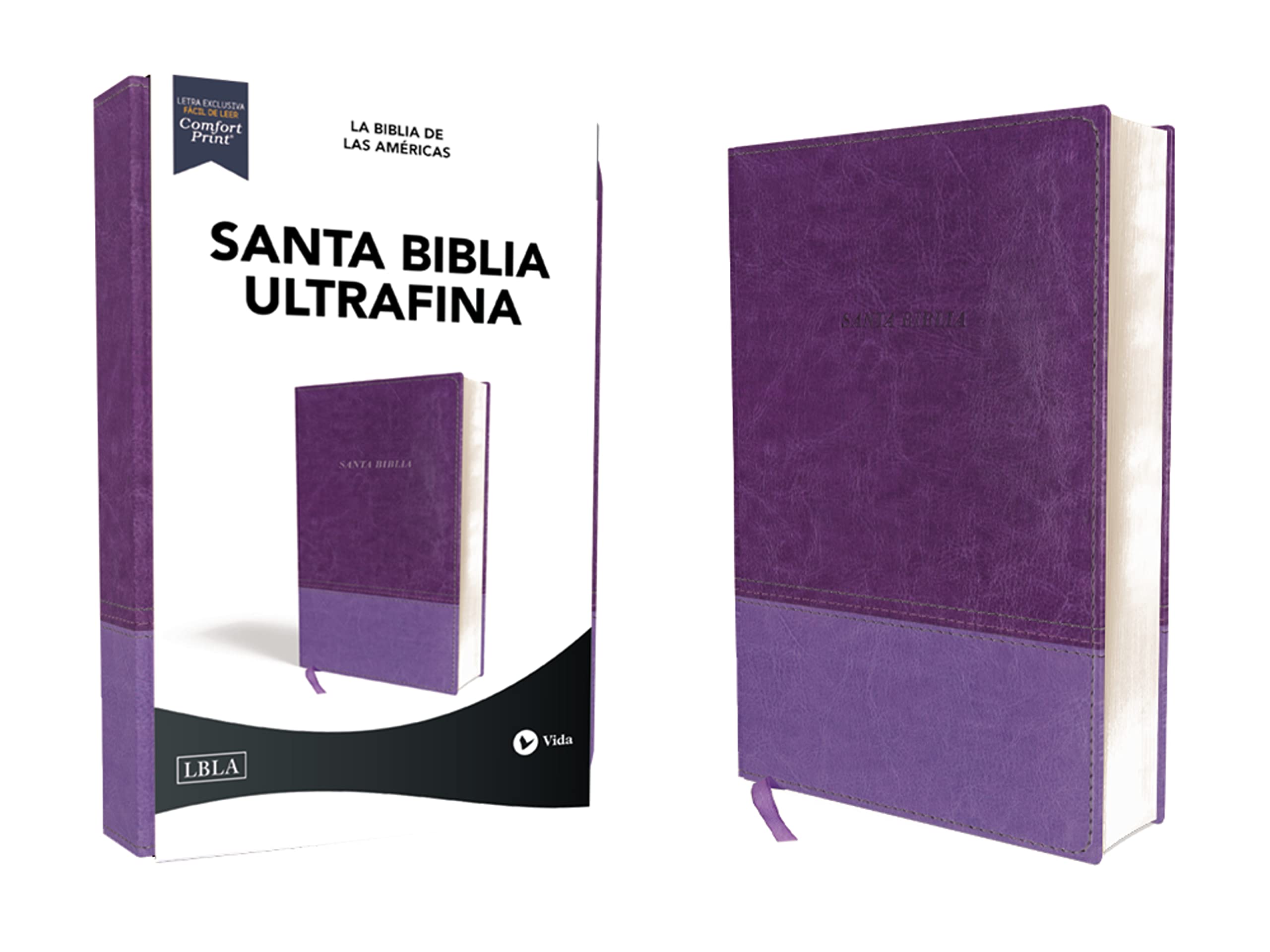 Cover of LBLA, Santa Biblia, Ultrafina, Leathersoft, Lavanda (Spanish Edition)