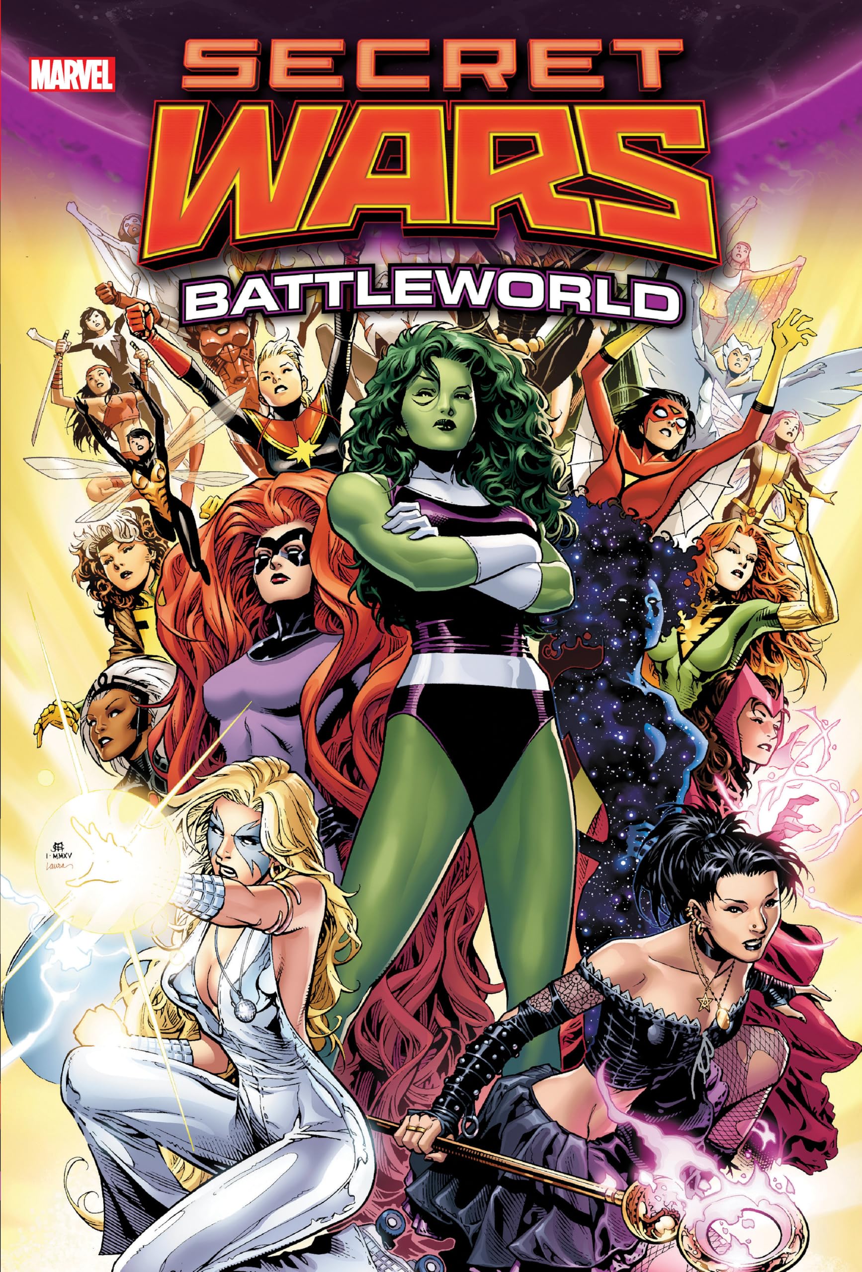 Cover of Secret Wars: Battleworld Omnibus Vol. 1 Jim Cheung Cover (Marvel Secret Wars)