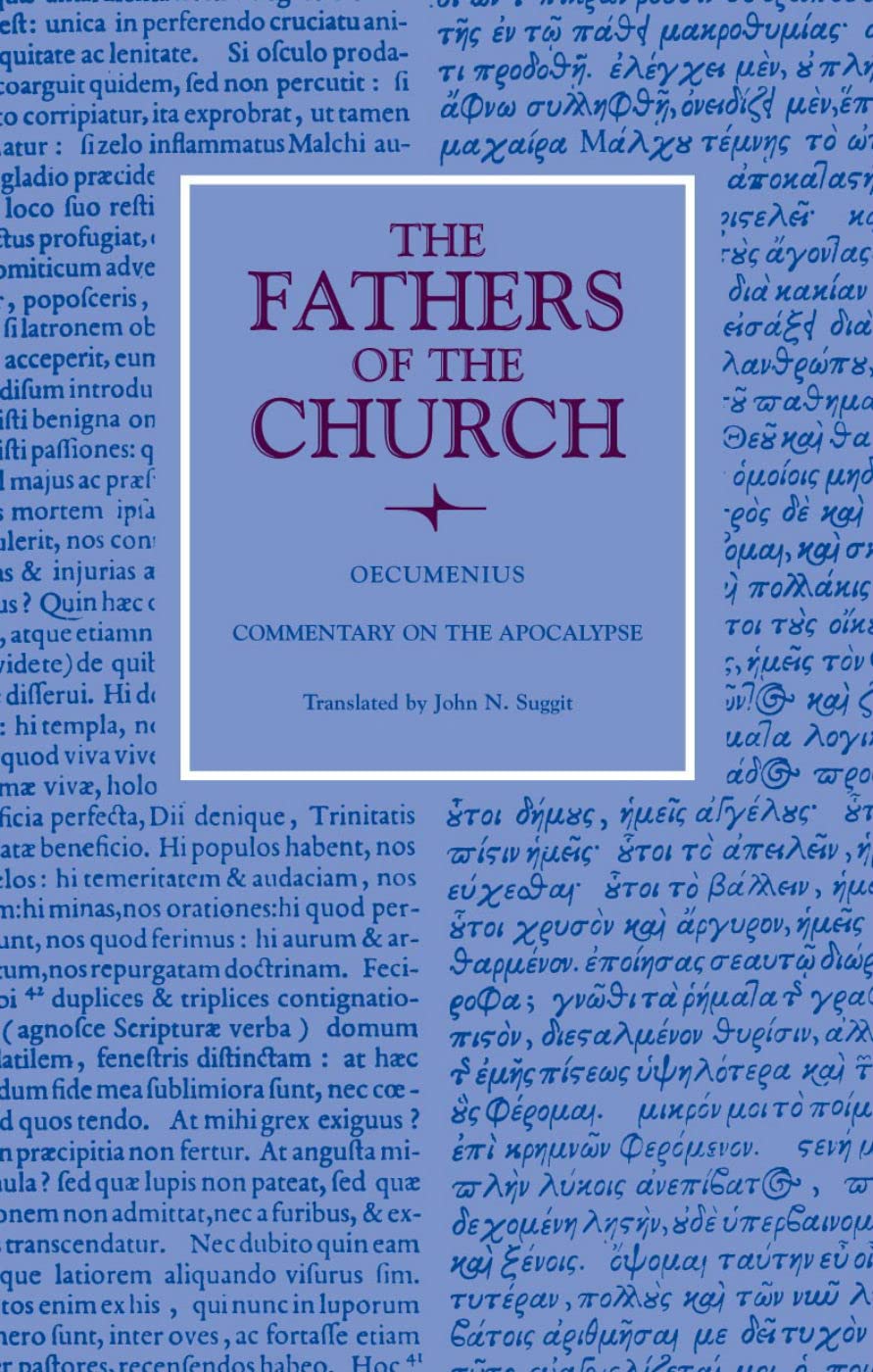 Cover of Commentary on the Apocalypse (Fathers of the Church Patristic Series)