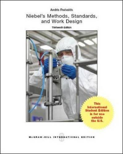 Cover of Niebel's Methods, Standards and Work Design
