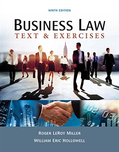 Cover of Business Law: Text & Exercises