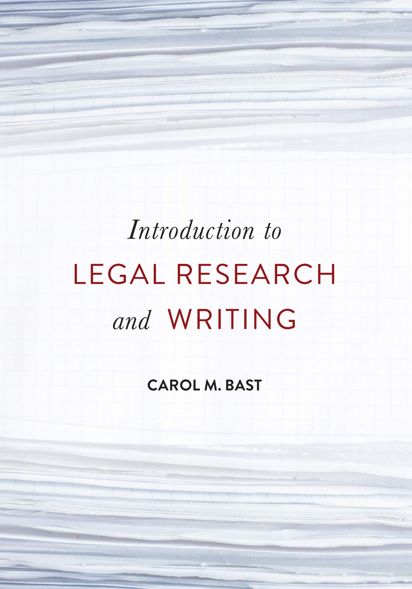 Cover of Introduction to Legal Research and Writing